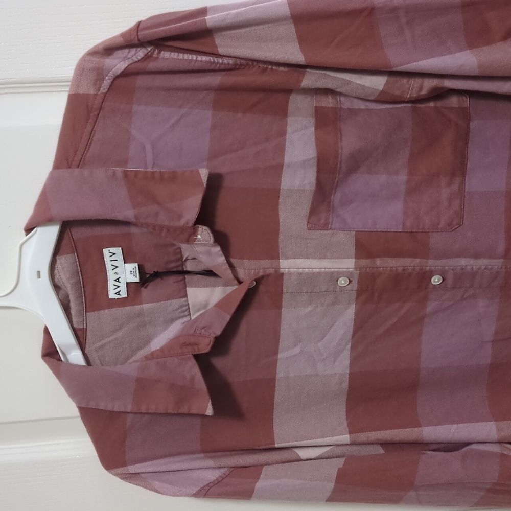 Blush Or Pink Toned Soft Flannel - Picture 2 of 5